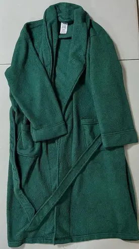 Fruit of the Loom Emerald Green Fleece Plush Bathrobe Robe O/S One Size ✨