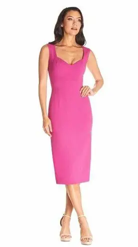 Dress the Population New! Elle Dress in pink HIBISCUS, size S
