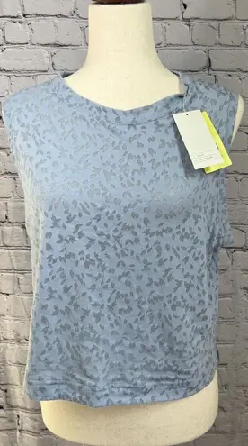 All In Motion  Women's Light Blue Crop Active Tank Top - Size Large NWT