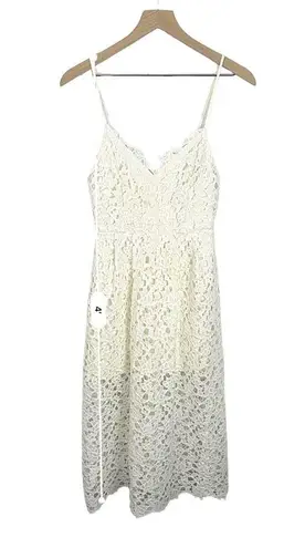 ASTR ‎ the label Women's Lace A-Line Midi Dress White Size Small Party Summer