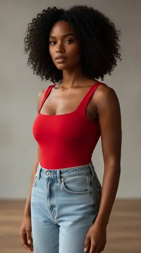 Live in the Moment Classic Red Bodysuit