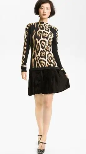 Just Cavalli Leopard Cheetah Animal Print Dress