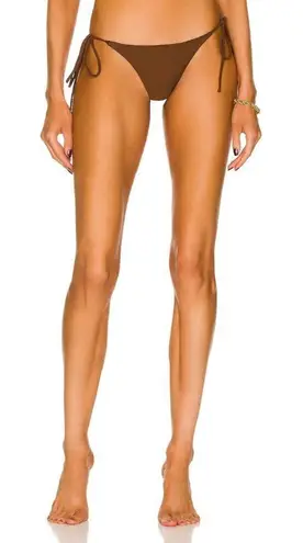 FE NOEL Simone Bikini Bottom in Espresso Large New Womens Swimsuit Brown