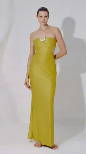 Baobab Petra Maxi Dress – Lemon Zest – Size Medium – NWT – Retail $300 Green