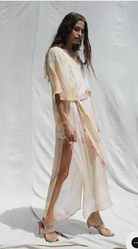 Jen's Pirate Booty Free People x Jen’s Pirate Booth Daze Kaftan NWT Size XS/S Color Ice Dye Sorbet