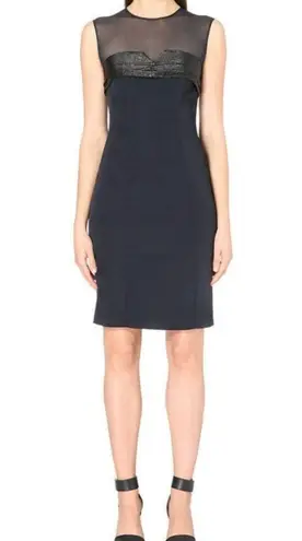 Reiss | Black Sheer Panel Sleeveless Dress Size 0