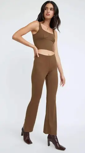 Babaton Aritzia Candace Chocolate Brown Pants Medium