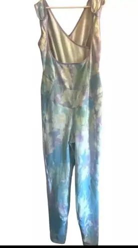 Movement Free People cotton jumpsuit cloud print new! Blue