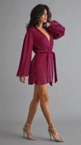 Retrofête Gabrielle magenta robe dress Size XS
