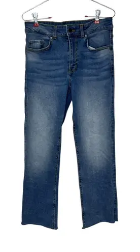 United Colors Of Benetton United Colors of Benettion Womens Jeans Straight Fit Mid-Rise Frayed Hem Size 28