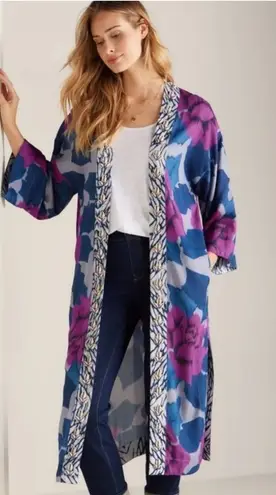 Soft Surroundings Artika Kimono Topper Cowrie Shell Multi Color Size L/XL NEW - Image 1