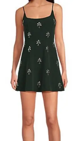 Giani Bernini Mika Crepe Square Neck Sleeveless Jewel A-Line Dress