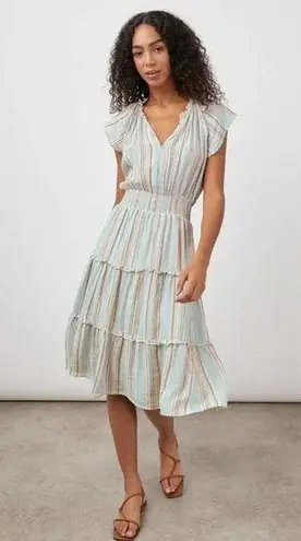Rails Amellia Midi Dress Marida Stripe – Women’s Size Small Summer Tiered Dress