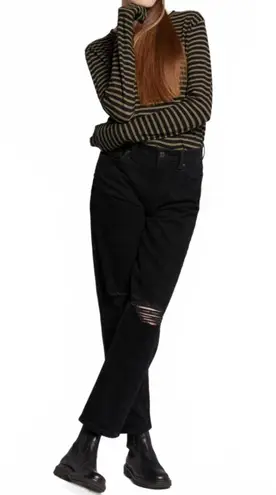 Current/Elliot The Boyfriend Original Fit Jeans Black Onyx NWT Size 24