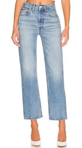 RE/DONE NWT '70s Stove Pipe Cigarette Size 31 Straight Jeans High Rise Denim