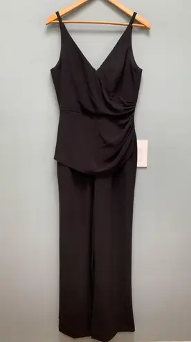 Dress the Population Sam Ruched Jumpsuit in Black M