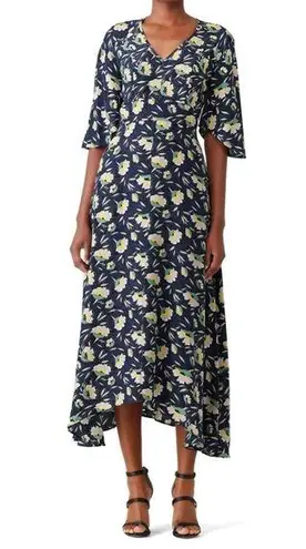 Slate + Willow Blue Painted Floral Maxi Dress Size 10 US $379