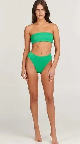 Charlie Holiday Malau Bandeau Top & Maya High Waist Bikini Bottoms Sz XS & M NEW