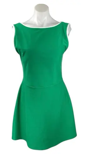 YPB Sculpt Lux Green Sleeveless Boat Neck Mini A