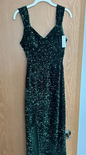 Baltic Born Green Sequin Marylin Maxi Dress