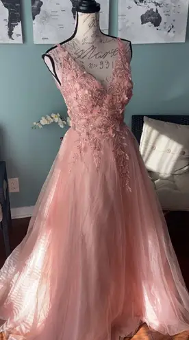 Blush Prom Dress Ball Gown A