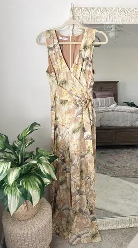 Mango  Casual Tropical Print Jumpsuit