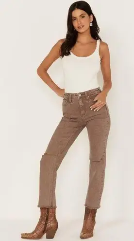 Cleo + Wolf High Rise Straight Jeans Size 31