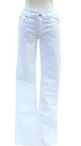 Cache  White Boot Cut Stretch Denim Jean Pant Metallic Embellished Pocket $98 NWT - Image 1