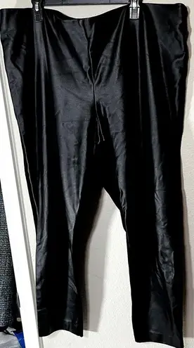 Dia & Co East Adeline Black Vegan Faux Leather Pants Leggings Plus Size 26W thumbnail 2
