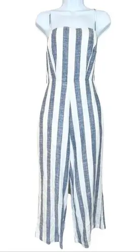 WILLOW Eli Open Back Linen Blend Jumpsuit Medium NWT