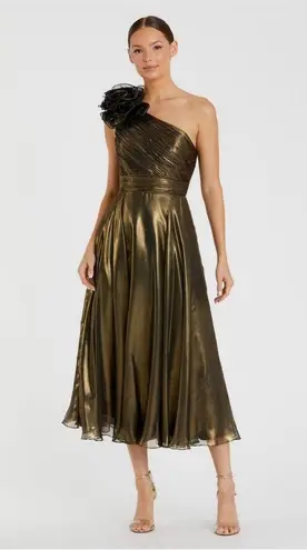 Mac Duggal One Shoulder Ruched Bodice Dress