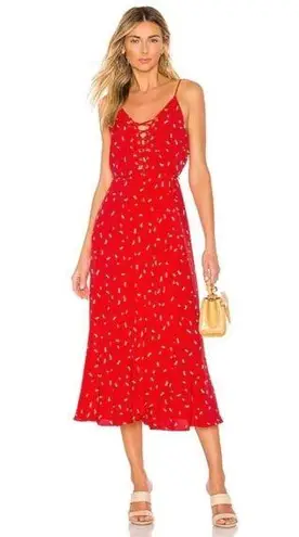 Bardot Women's Jackson Sleeveless Fit-and-Flare Dress in Fleck Red Print Size 12