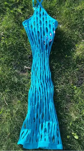 YITTY NWT Nearly Naked Open Knit Midi Dress