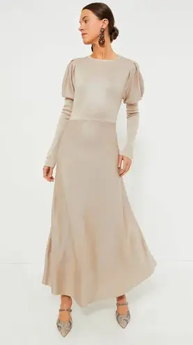 NWT Tuckernuck POMANDER PLACE Brielle in Tan Knit Maxi Sweater Dress S
