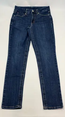 Seven7 Women's Denim Five Pocket Tummy High Rise Skinny Jeans Blue Size 10
