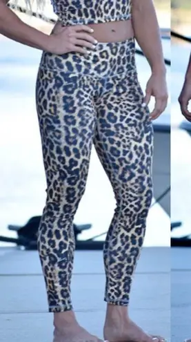 Savage Swim OG Custom High Rise Leggings Tights: Floral Tropical Hawaiian Aloha Black Size XS