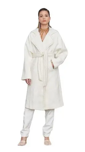 Atoir Addicted To Love Pearl Coat in Cloud Large New Womens Trench Jacket