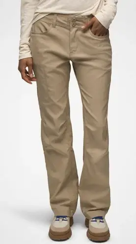 prAna Halle II Pants Mid Rise Hem Roll Up UPF 50+ Outdoor Hiking Beige Size 16