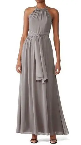 Monique Lhuillier Bridesmaids Grey Daniela Gown Size 4 US $270