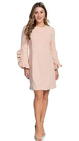 Katherine Barclay NWT Hilary Radley for Woven Ruffle Sleeve Lined Dress $168
