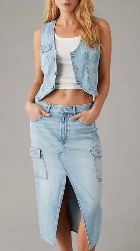 American Eagle Medium Denim Vest