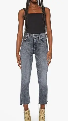 MOTHER The Insider Crop Step Fray in Train Stops Size 25 EUC Gray
