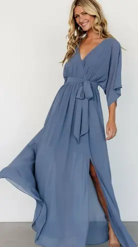 Baltic Born Kia Kimono Whisper Blue Maxi Dress