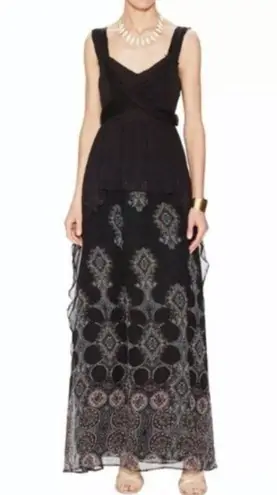 Free People HTF  Maxi Dress 6 NWT Belladonna Black Dark Academia Etherial Lolita