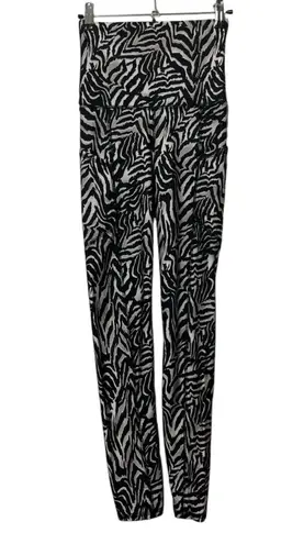 Emily Hsu Zebra Pocket Leggings Women’s XS High Waist Yoga Athleisure Gray