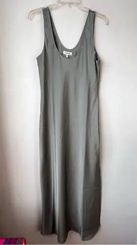 Heartloom Amie Green Satin Maxi Dress M NWT