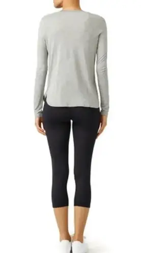 Alala Palm Shadow Print Blocked Crop Active Workout Leggings