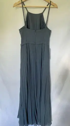 Azazie NWT A4 Lenon Twilight formal maxi dress halter neckline bridesmaid dress