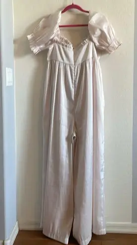 SELKIE Seashell Wide Leg Jumpsuit 3X Pink