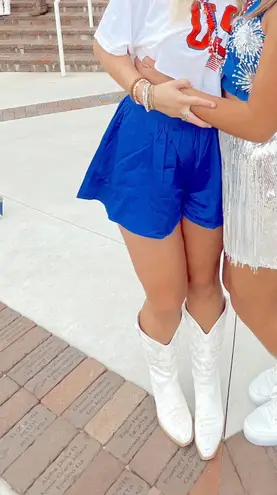 royal blue shorts